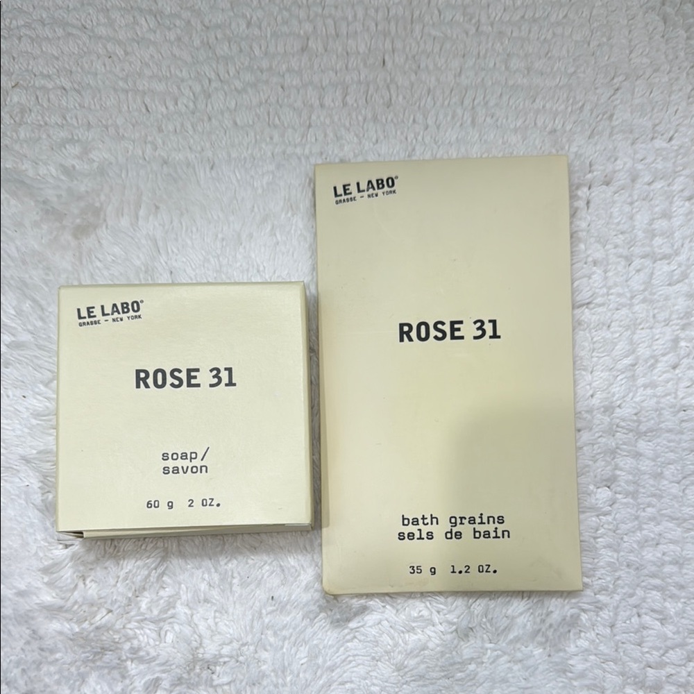 Le Labo Rose 31 Soap and Bath Grains Set